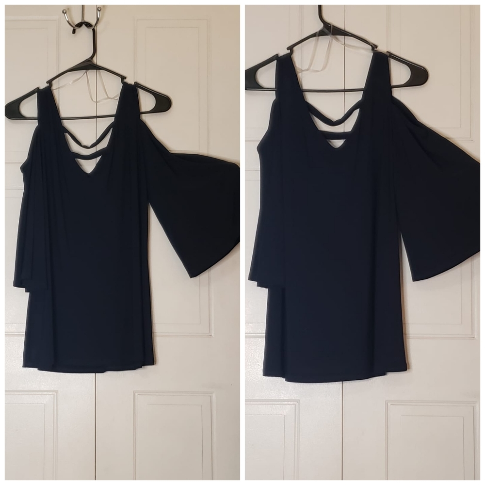 Coco Bianco Blouse - Medium - Blue/Gray